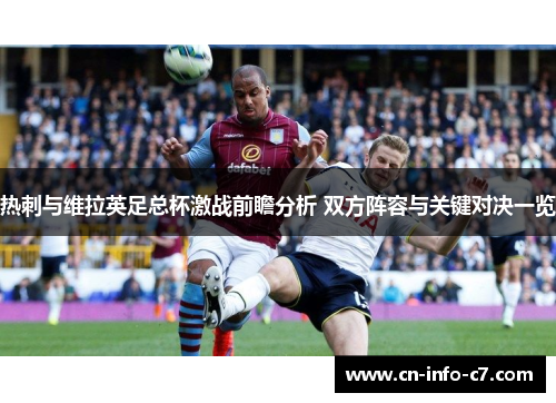热刺与维拉英足总杯激战前瞻分析 双方阵容与关键对决一览